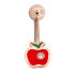 316L Banana w.925* Apple Design , red only w.clear