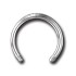 Horseshoe piercing without balls in 1.0 to 1.6mm thickness