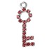 Pendant for helix, intimate and nipple piercing crystalline key