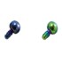 Ball attachment for surface piercing, dermal anchor, titanium internal thread