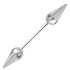 Barbell dumbbell with two drop-shaped screw-on tips