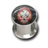 Earhole stretcher 8mm plug with motif