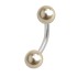 Rod 1.6mm with two artificial pearls