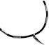 Steel and rubber necklace with pendant