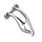 Helix ear piercing 1.2x6mm with 925 sterling silver design 170