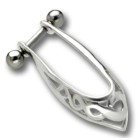 Helix ear piercing 1.2x6mm with 925 sterling silver design 174