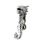 Upper Belly Shield Chain Drache mit Strassketten