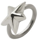 Closure ring with star design