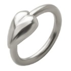 Closure ring with heart design