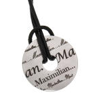 Pendant donut made of stainless steel with name engraving - especially in several fonts