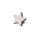 Dermal anchor silver with star
