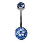 Crystallines navel body jewelry piercing 10mm jewelry element