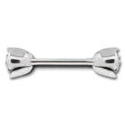 Barbell dumbbell with two rose motifs for screwing