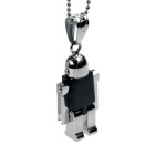 Pendant robot stainless steel, movable - black
