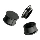 316L surgical steel box plug in black and multiple sizes