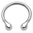 Side horseshoe piercing with teardrop motif