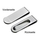 Shiny 316L stainless steel money clip, 52x16mm