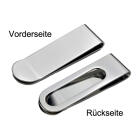 Shiny 316L stainless steel money clip, 52x16mm