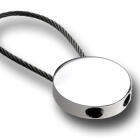 Key fob made of stainless steel, high-gloss finish, 28mm
