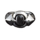 KOOLKATANA Ring mit eingefasstem Onyx