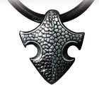 KoolKatana pendant with leather strap in dragon skin look