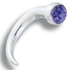 Ear stretcher 6.0mm Claw with Swarovski stone