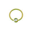 14 carat gold lip piercing in 0.6mm thickness