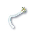 Bioplast nose stud with 18K gold motif - asterisks