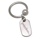 BCR ring 1.2mm thick with individually engraved pendant 1.2x6mm / 1.2x7mm / 1.2x8mm / 1.2x9mm / 1.2x10mm / 1.2x12mm