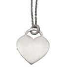 Heart shaped silver pendant, 18x19mm