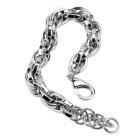 Double anchor bracelet made of stainless steel in 19.5 cm