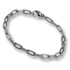 Charm bracelet made of stainless steel for attaching pendants