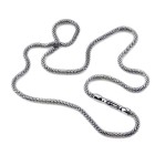 Necklace in stainless steel type Milanese in 3 lengths