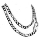 Stainless steel Figaro necklace in three different lengths