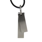 Double pendant made of stainless steel - 37x9 and 28x9mm