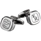 Cufflinks made of stainless steel MACHO with individual engraving