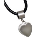 Heart shaped pendant in stainless steel, 12x10x4mm