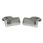 Stainless steel cufflinks, rectangular, 20x10mm