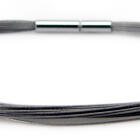 Steel necklace made of stainless steel 25 strands
