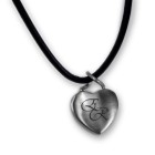 Romantic - heart-shaped stainless steel pendant with your desired engraving