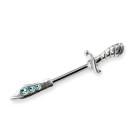 Chest bar with 925 sterling silver - silver sword