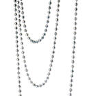 Ball necklace made of stainless steel with 2mm ball diameter and sleeve clasp