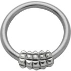 Clamp ball ring BCR, with brass knuckles design