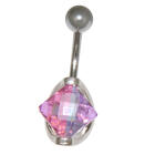 Rod with large movable Cubic Zirconia