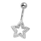 Navel piercing motif star - GLAM