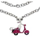 Halskette French Kitty auf Roller