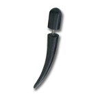 Water buffalo horn pseudo-piercing, wedge, rounded