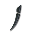 Water buffalo horn pseudo piercing, wedge