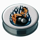 Acetal plug with PIN-UP motif - 8 flames