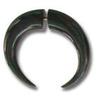 Water buffalo horn pseudo piercing, horns